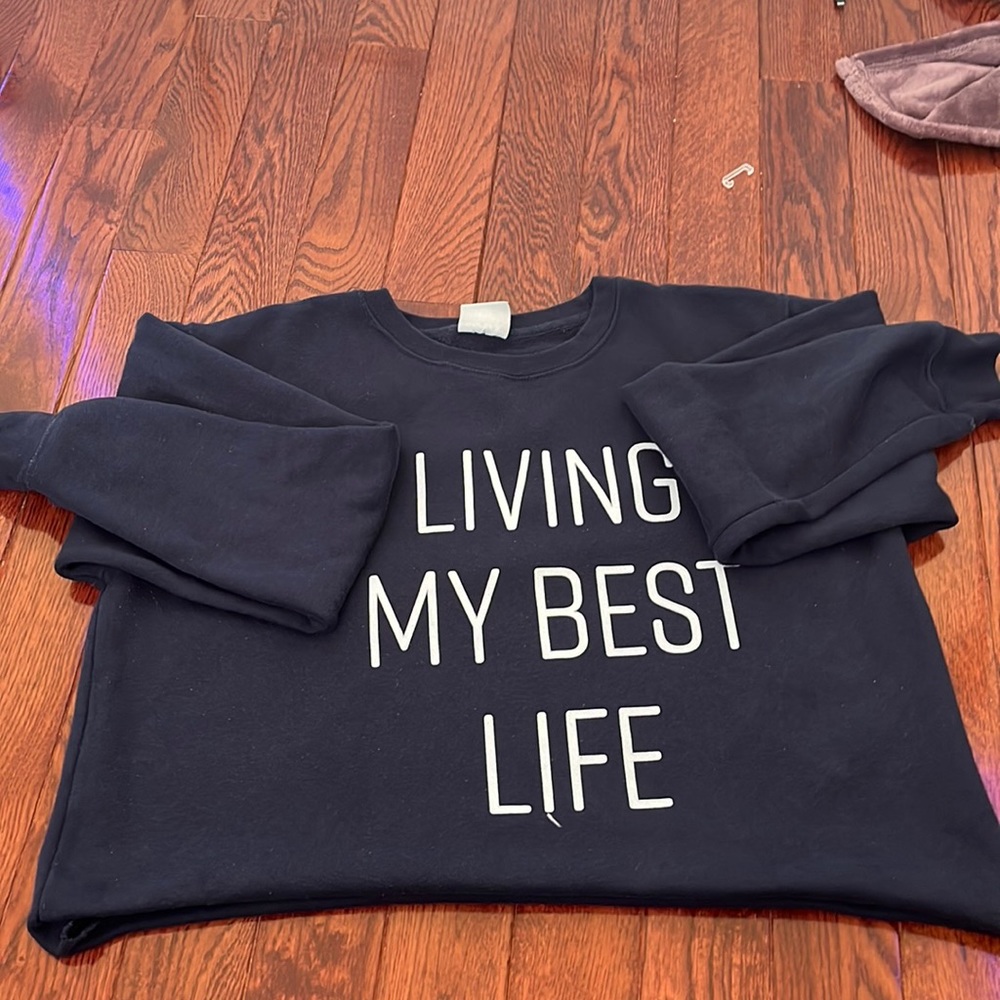 Blue Inspirational Sweater